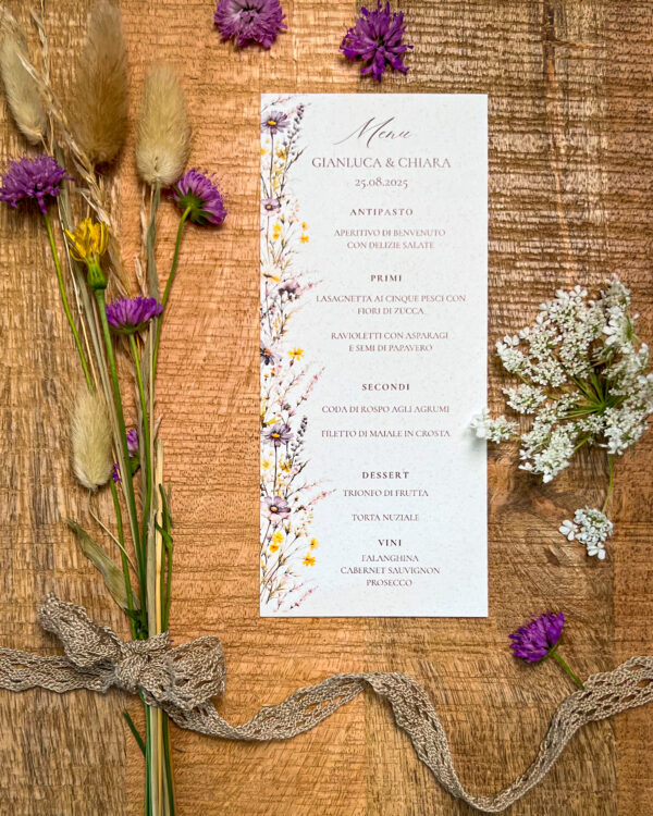Menù Fiori di campo - immagine 2