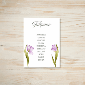 Segna posto da tavolo Tulipani
