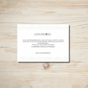 Lista nozze Monocromatico